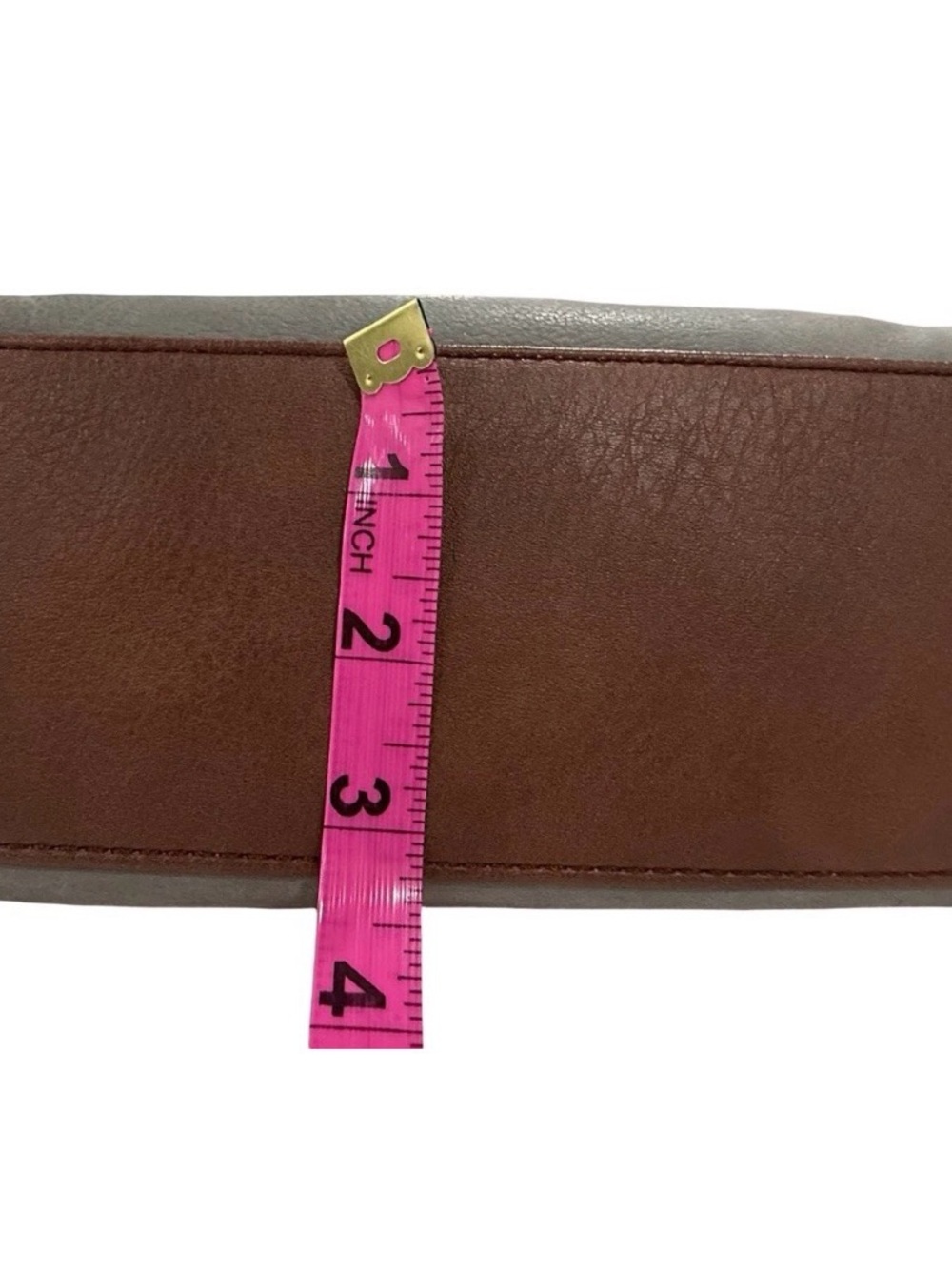 The Sak Ashland Leather Crossbody Bag Gray Brown Tassel Boho Purse - Picture 6 of 9